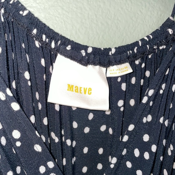 Anthropologie Maeve Polka Dot Flowy Jumpsuit - Picture 2 of 8